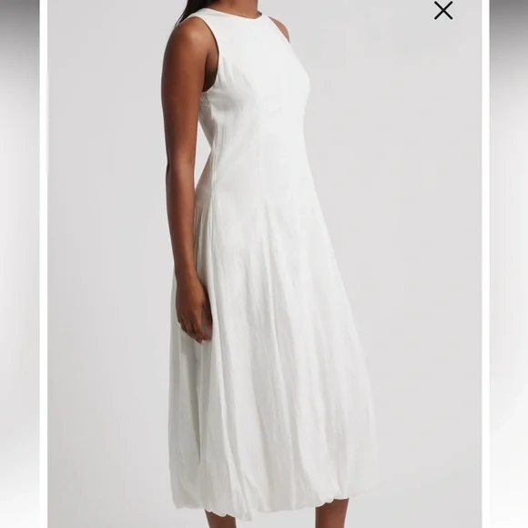 Mango Sleeveless Bubble Hem Midi Dress - Picture 3 of 11